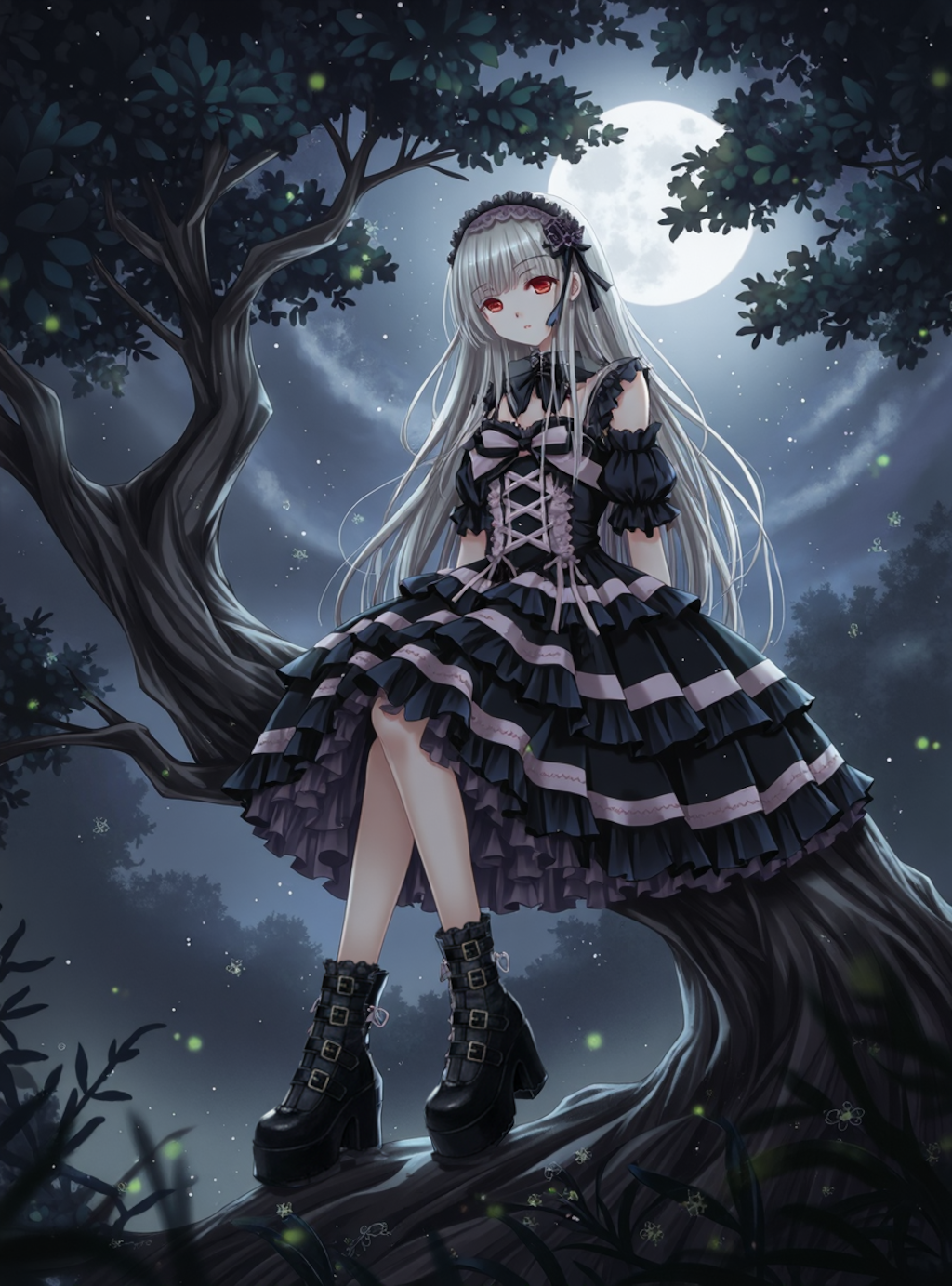 月華幽玄の銀瞳