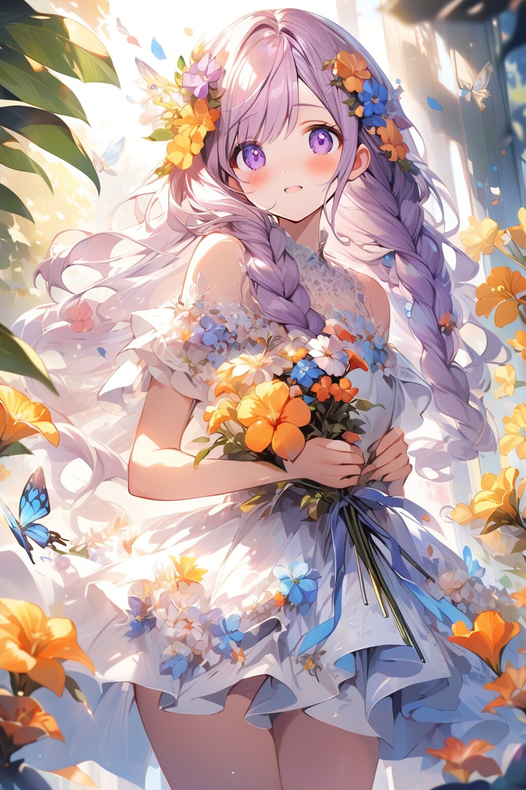 花と少女