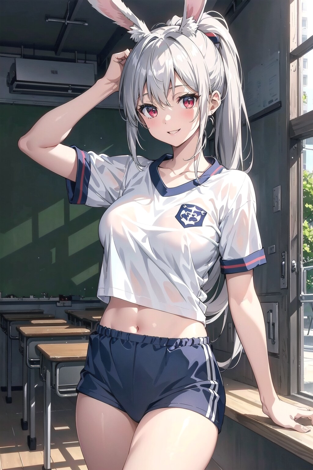 兎耳学園の体操服なのです🐰🎶