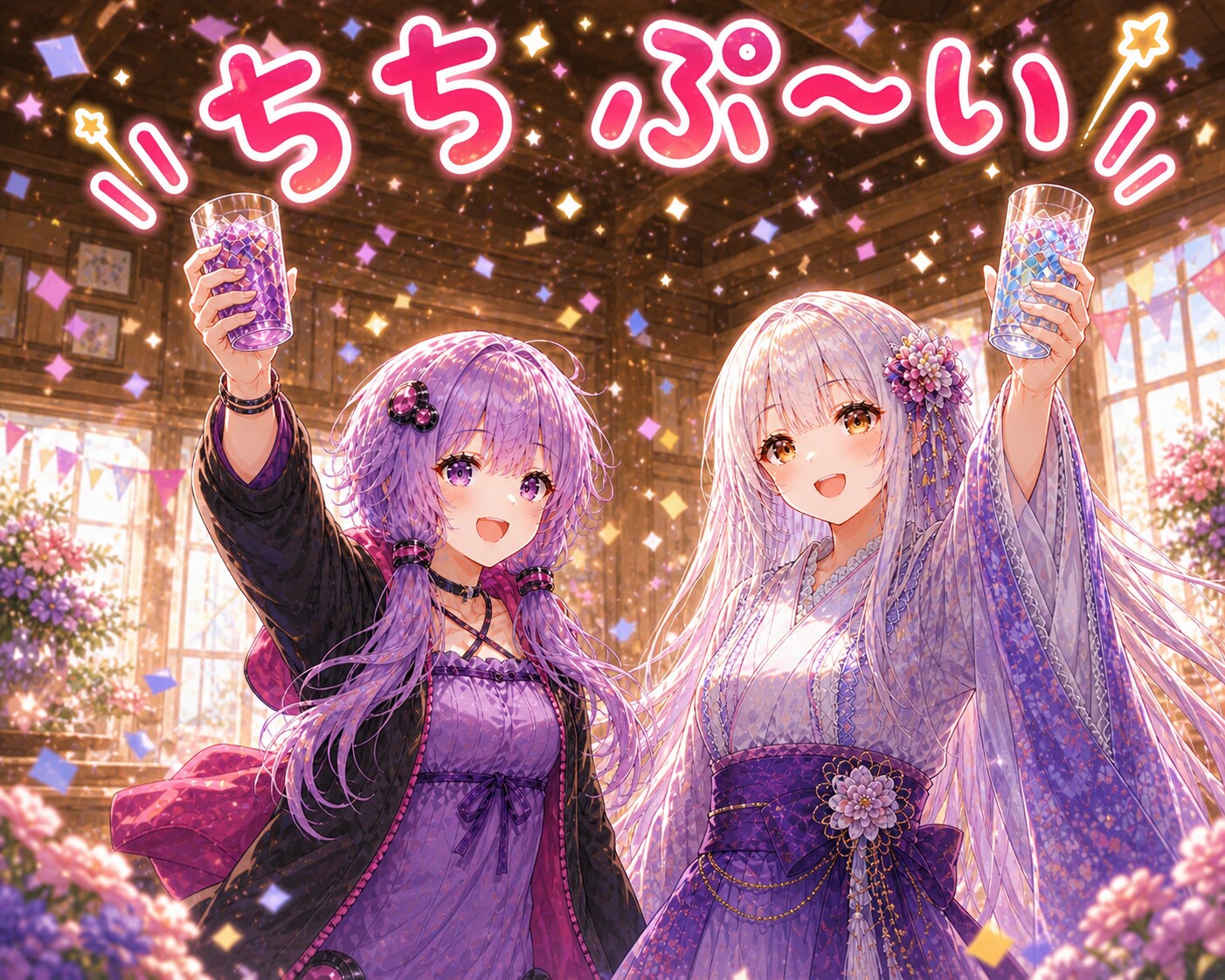 推しキャラも一緒にちちぷ〜い♪ | の人気AIイラスト・グラビア