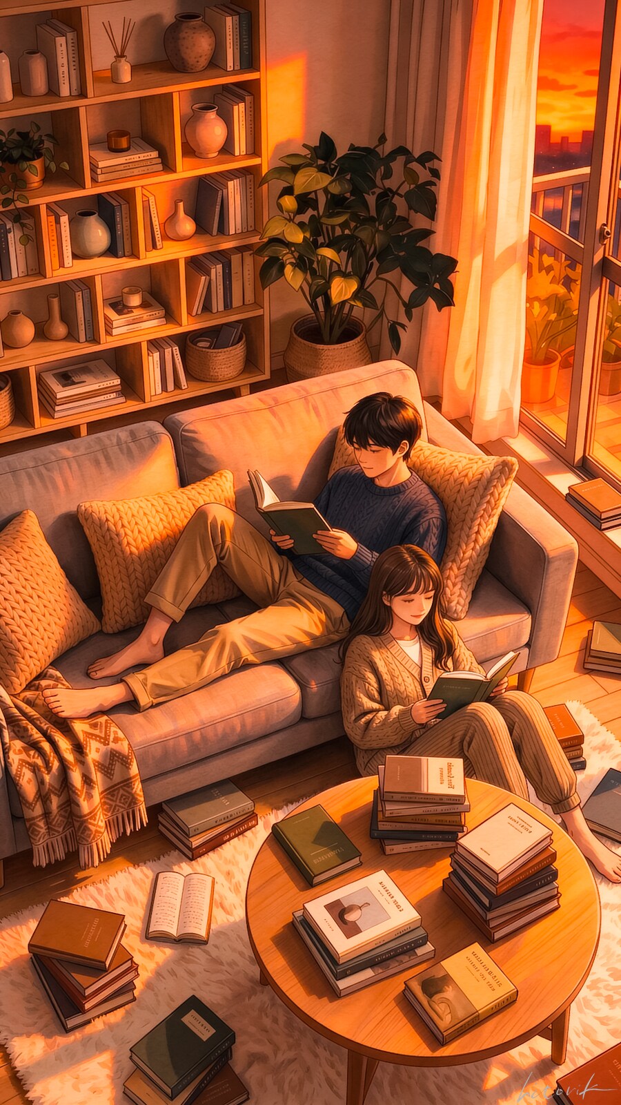 今日は一日読書日和／スマホ壁紙アーカイブ