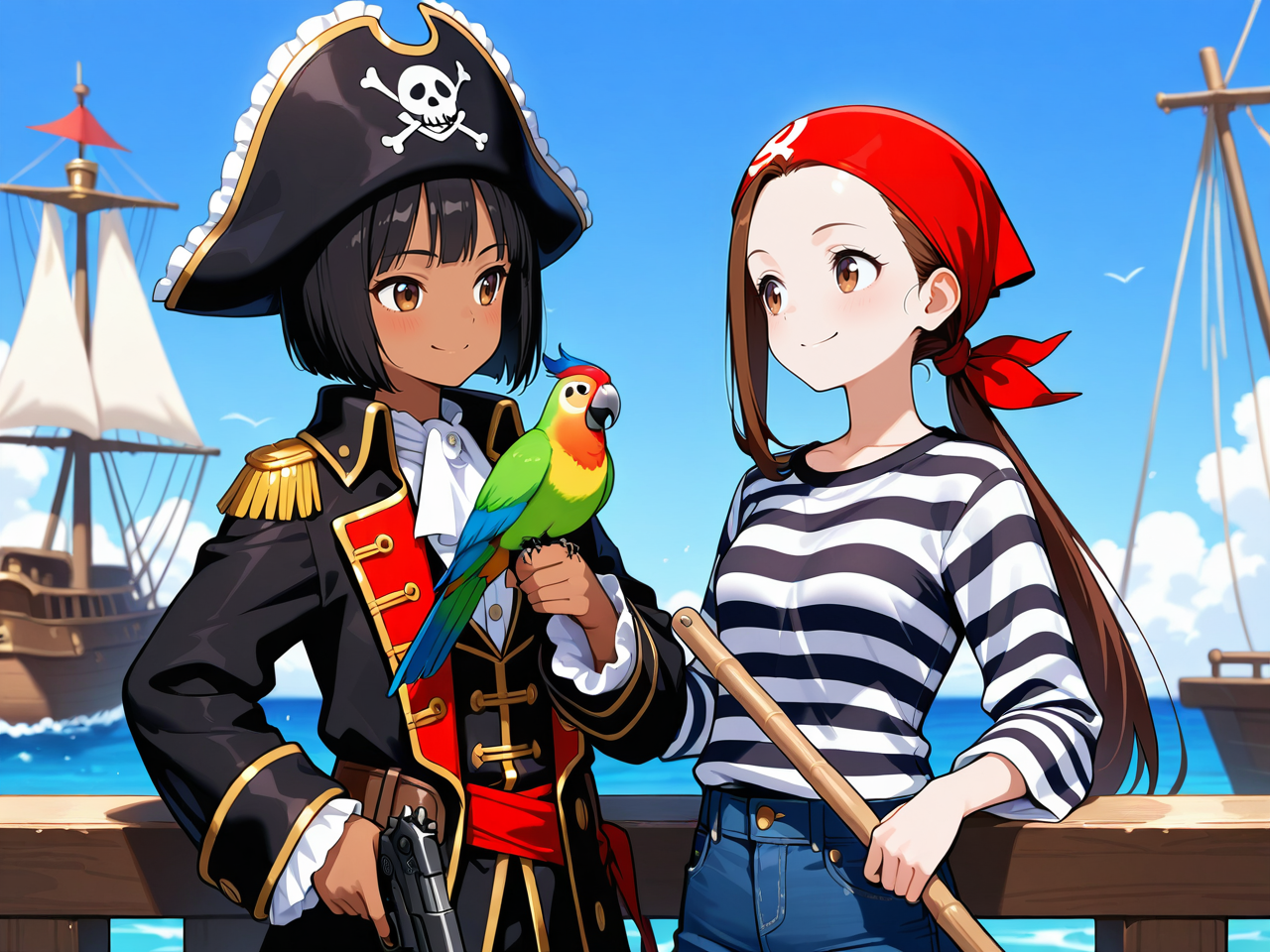 海賊ごっこ | の人気AIイラスト・グラビア