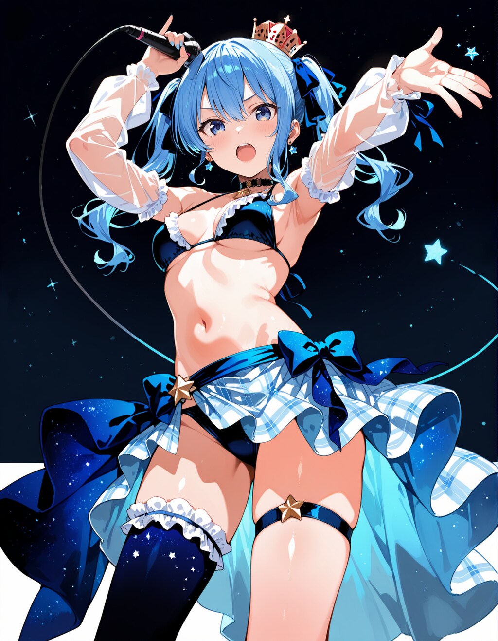 星街すいせいちゃん水着で歌っている姿💕