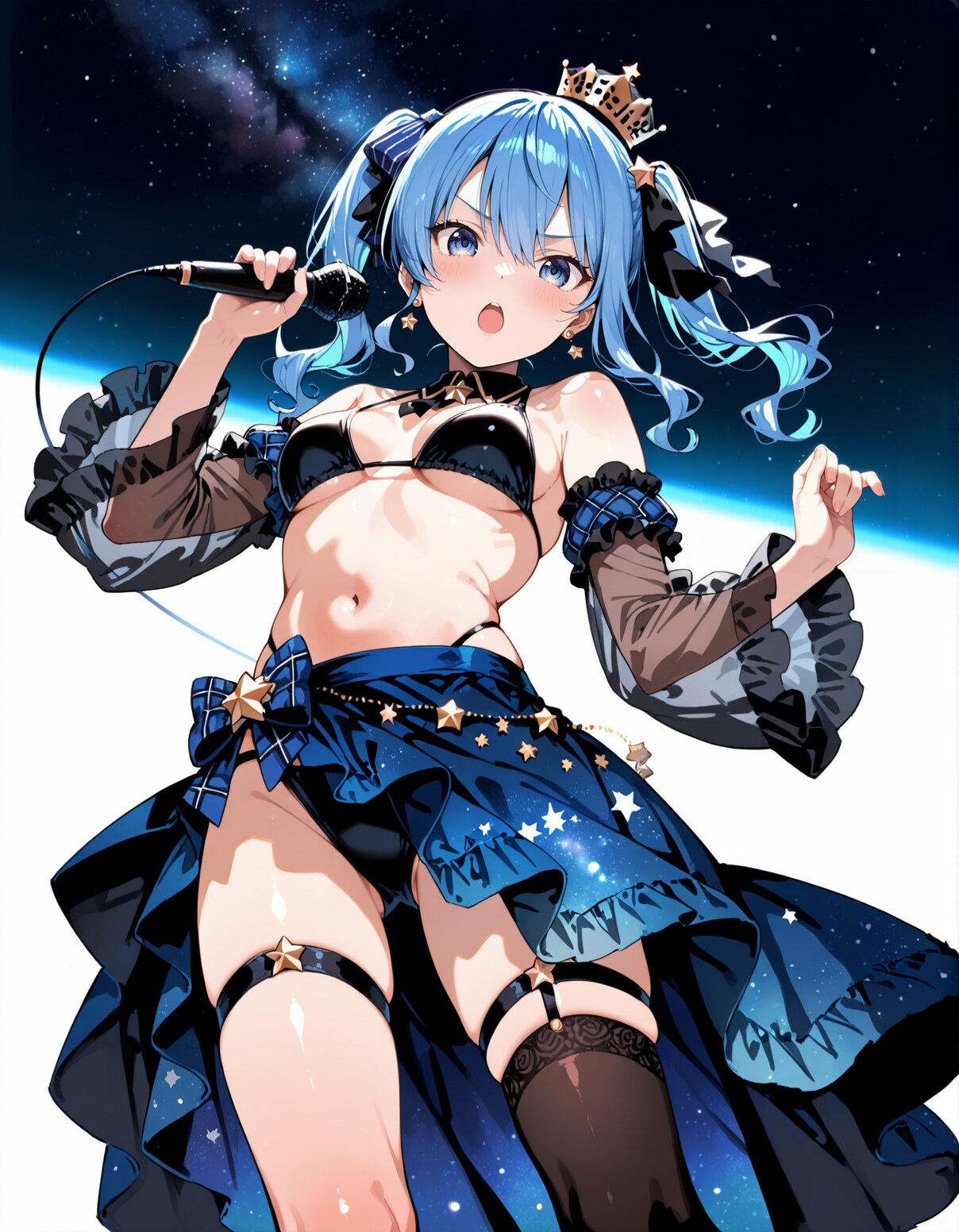 星街すいせいちゃん水着で歌っている姿💕