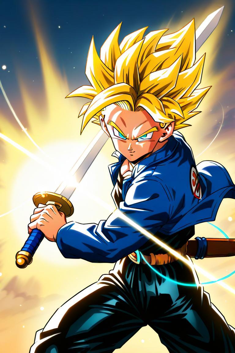 ドラゴンボールZ　トランクス | の人気AIイラスト・グラビア