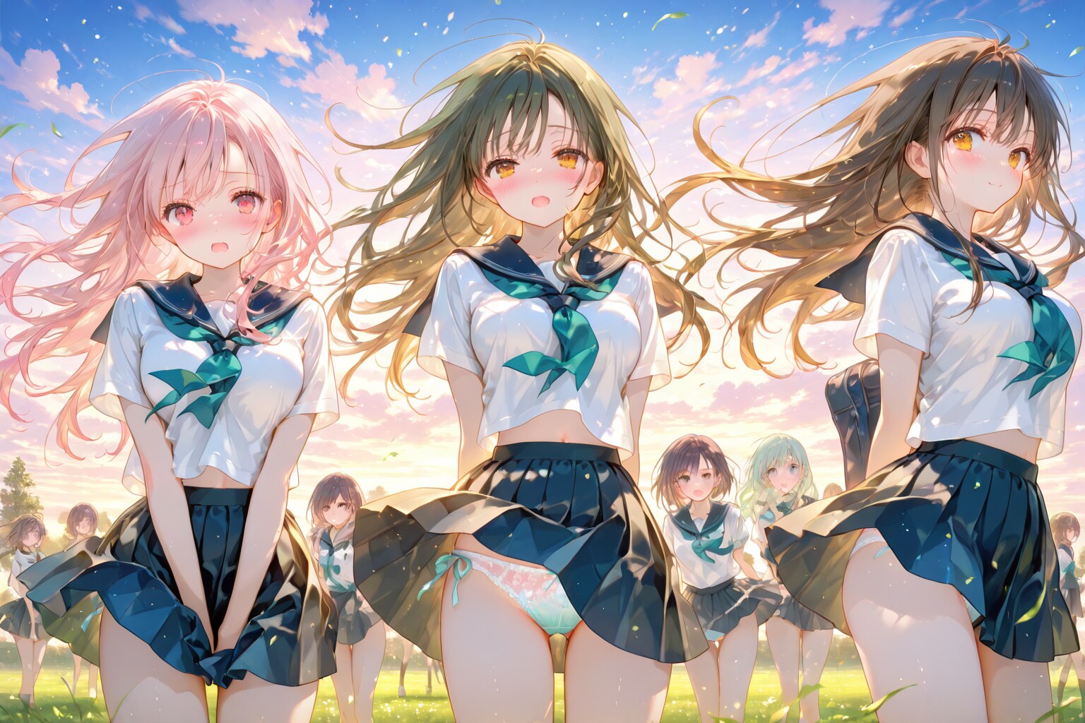 風がめくる、千のスカート