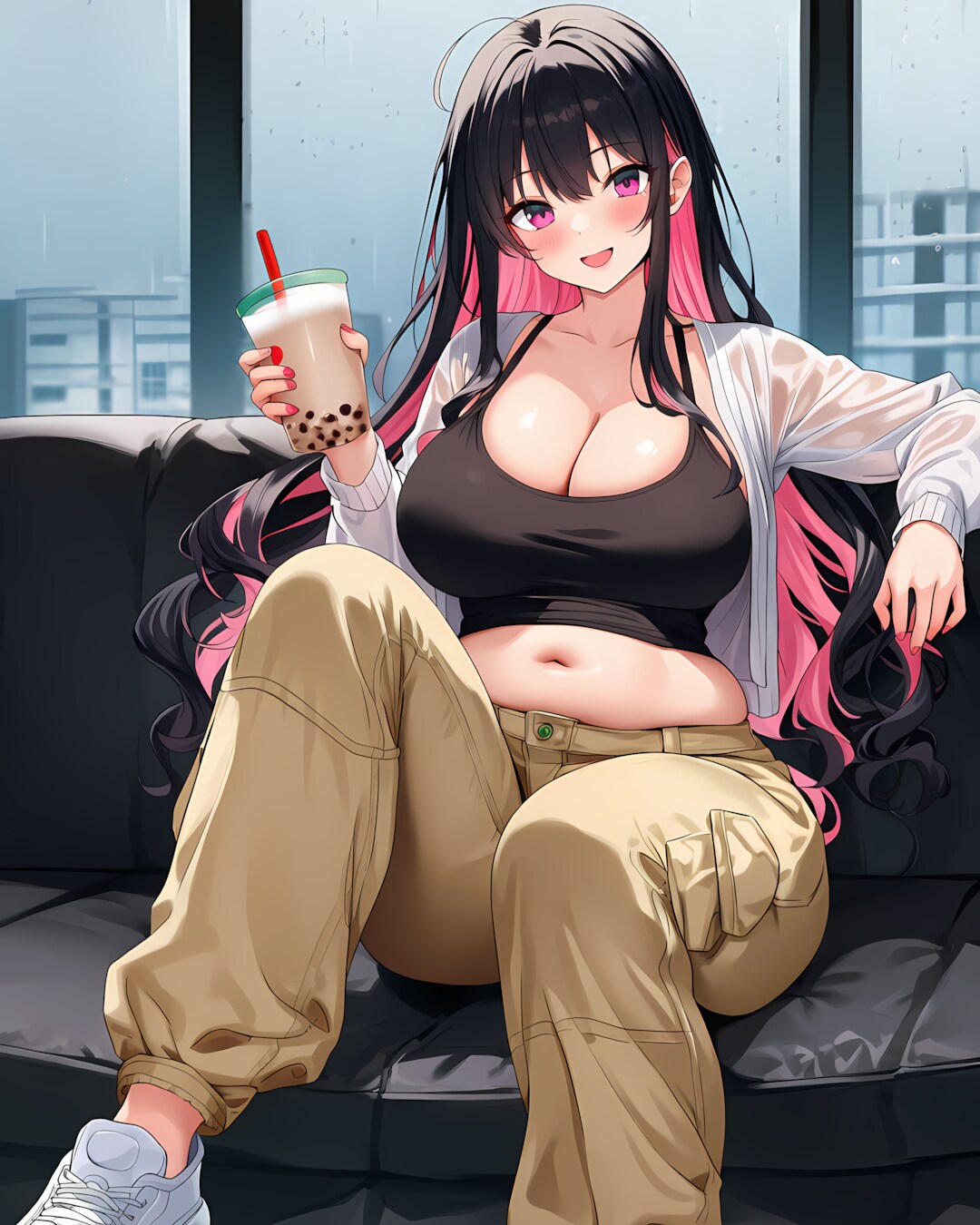 雨宿り中のリラックスタイム🥤✨