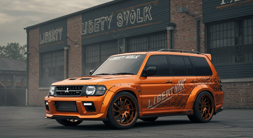 リバティーウォークパジェロのドリ車