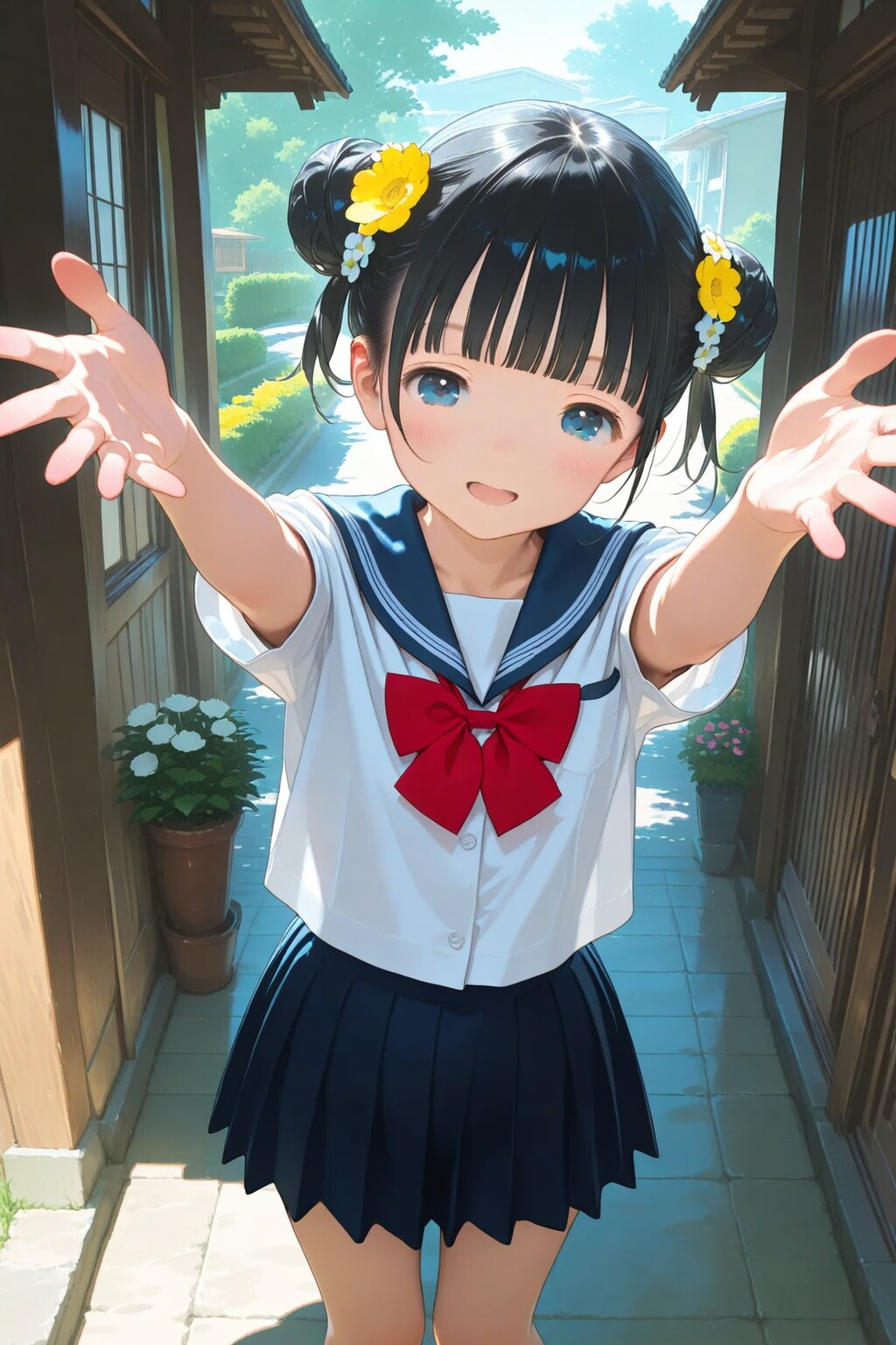 おばあちゃんちに行ったおだんごちゃん🍡✨ | の人気AIイラスト・グラビア