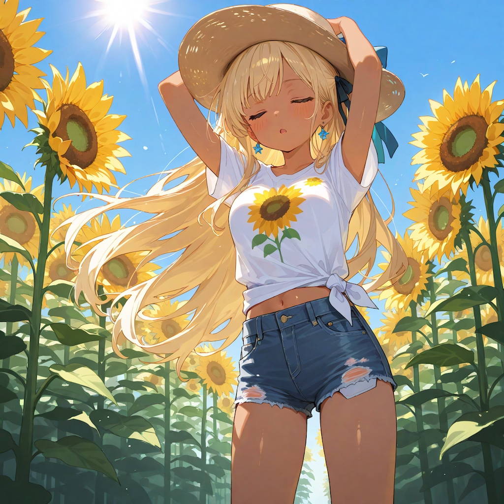 ひまわりと姫様