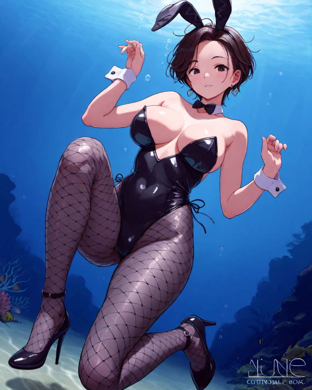 水中バニー