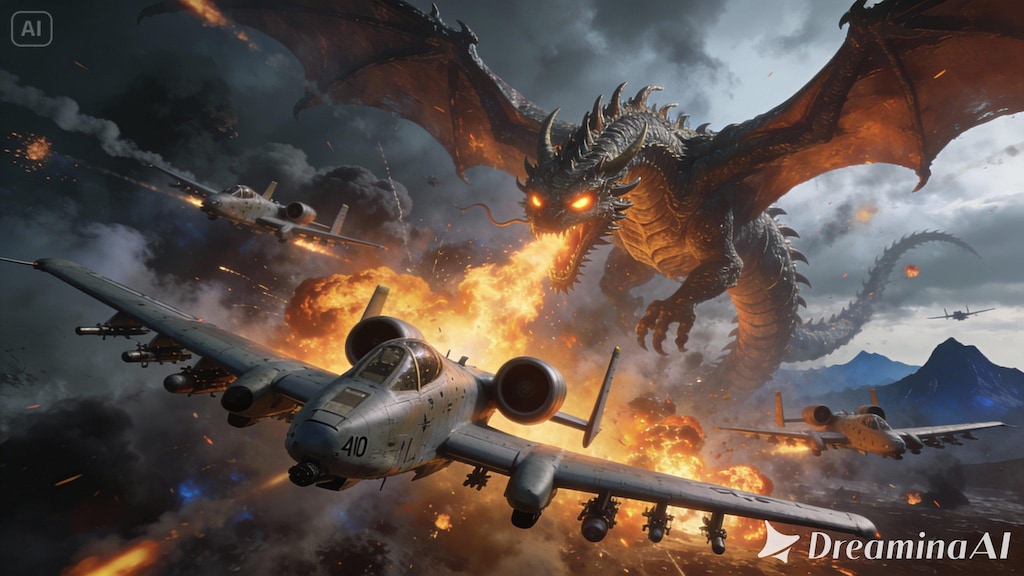 A-10 vs ドラゴン