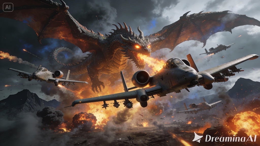 A-10 vs ドラゴン