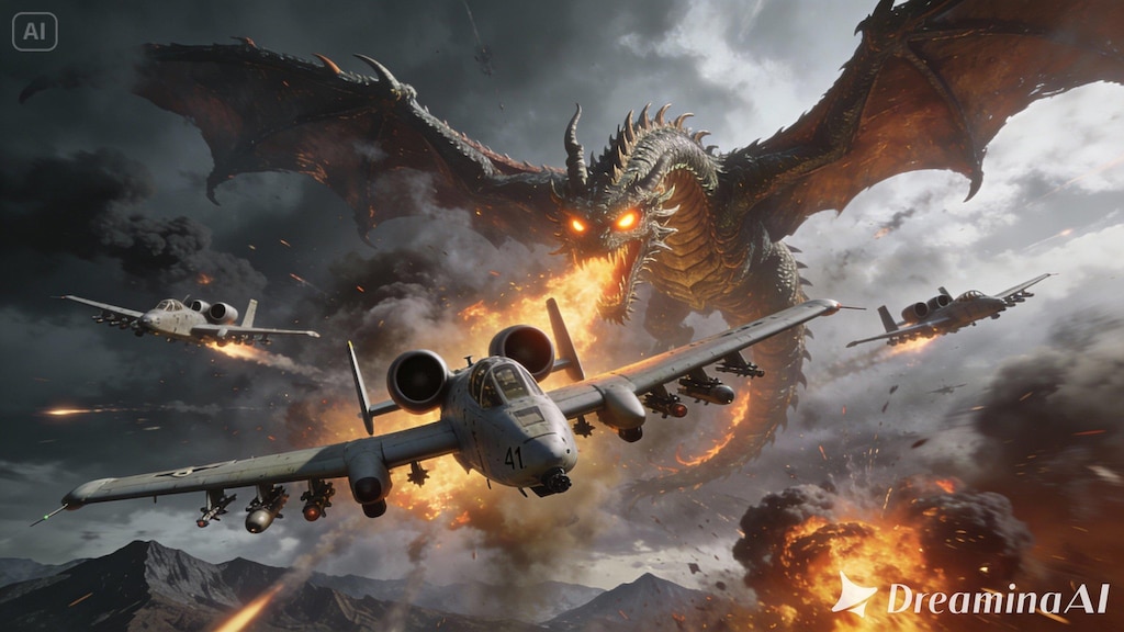 A-10 vs ドラゴン