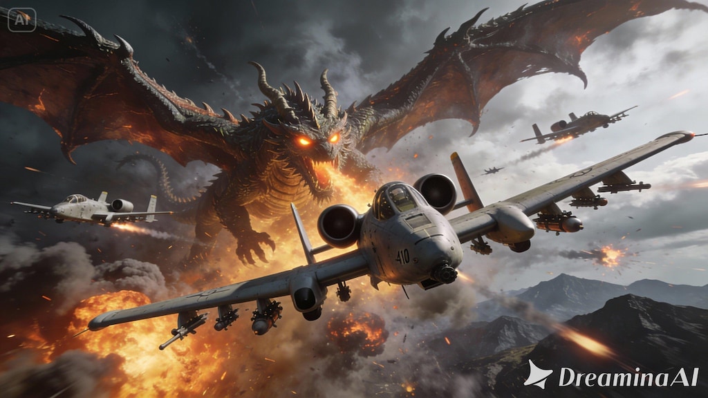 A-10 vs ドラゴン