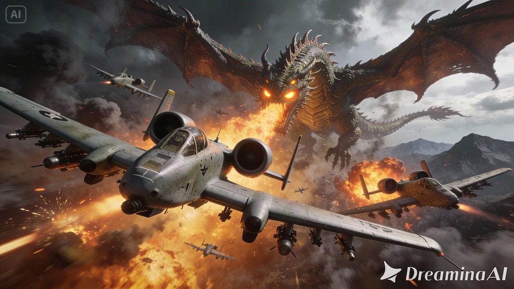 A-10 vs ドラゴン