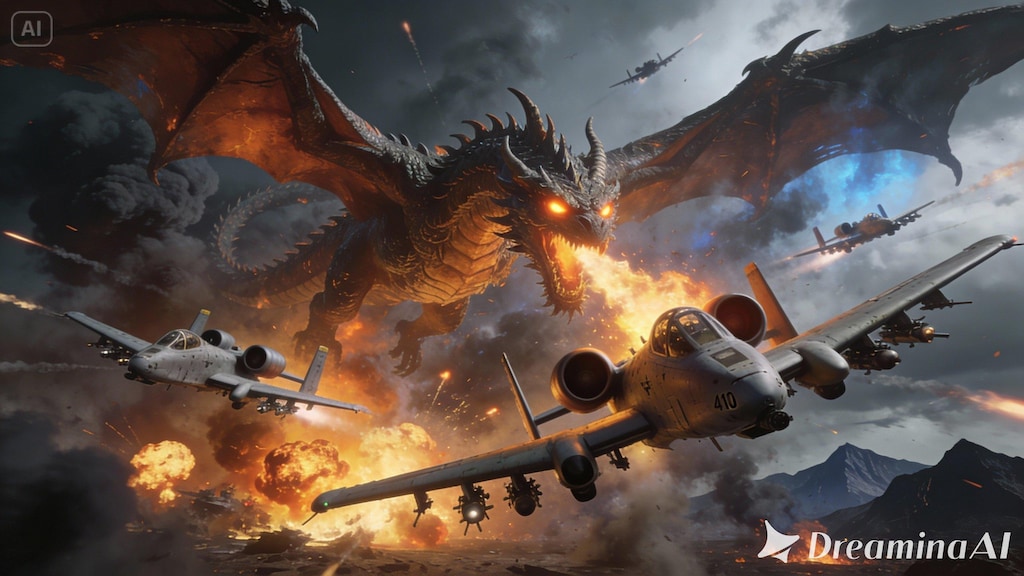 A-10 vs ドラゴン