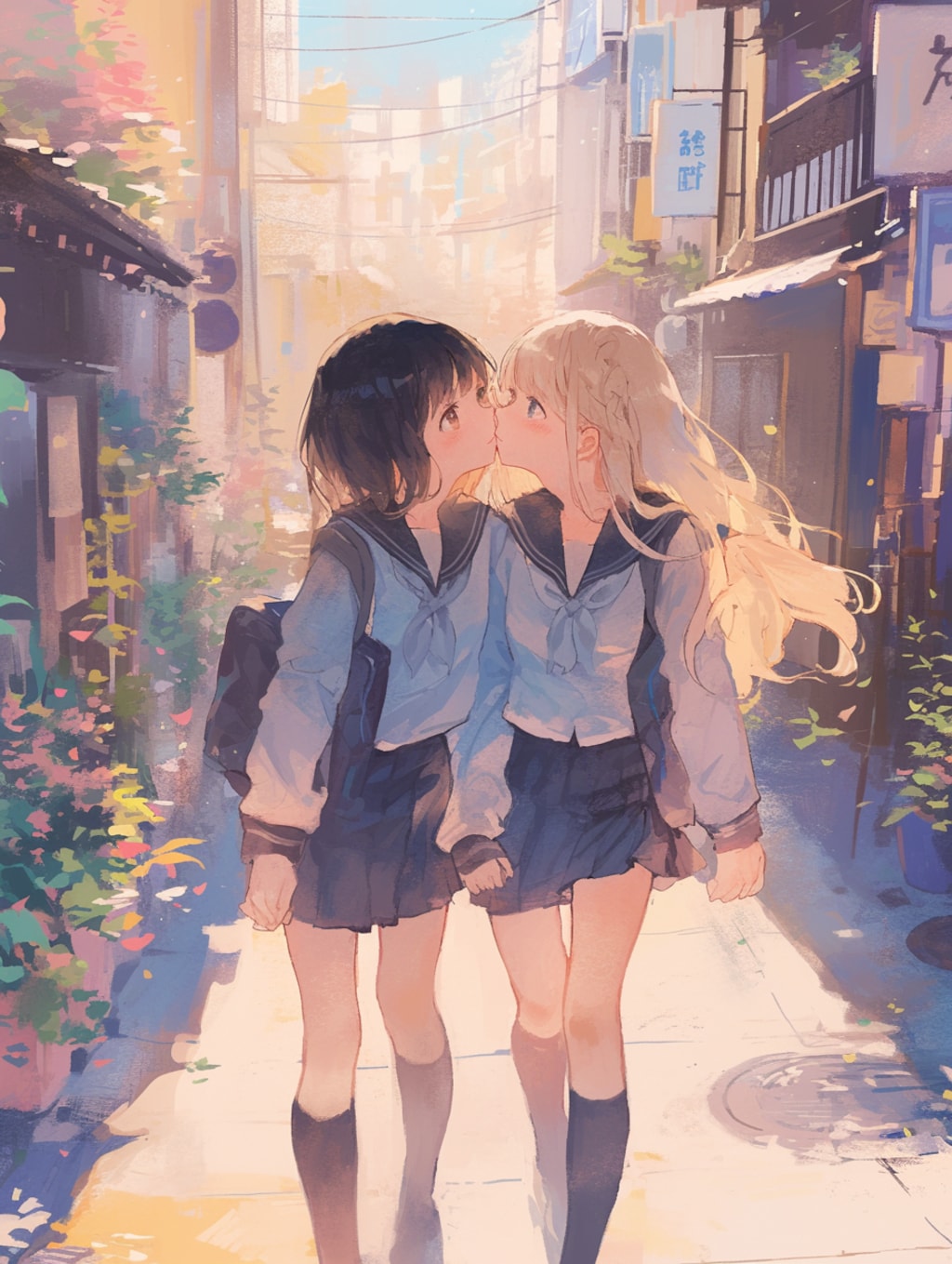 キスしたい二人のJK18