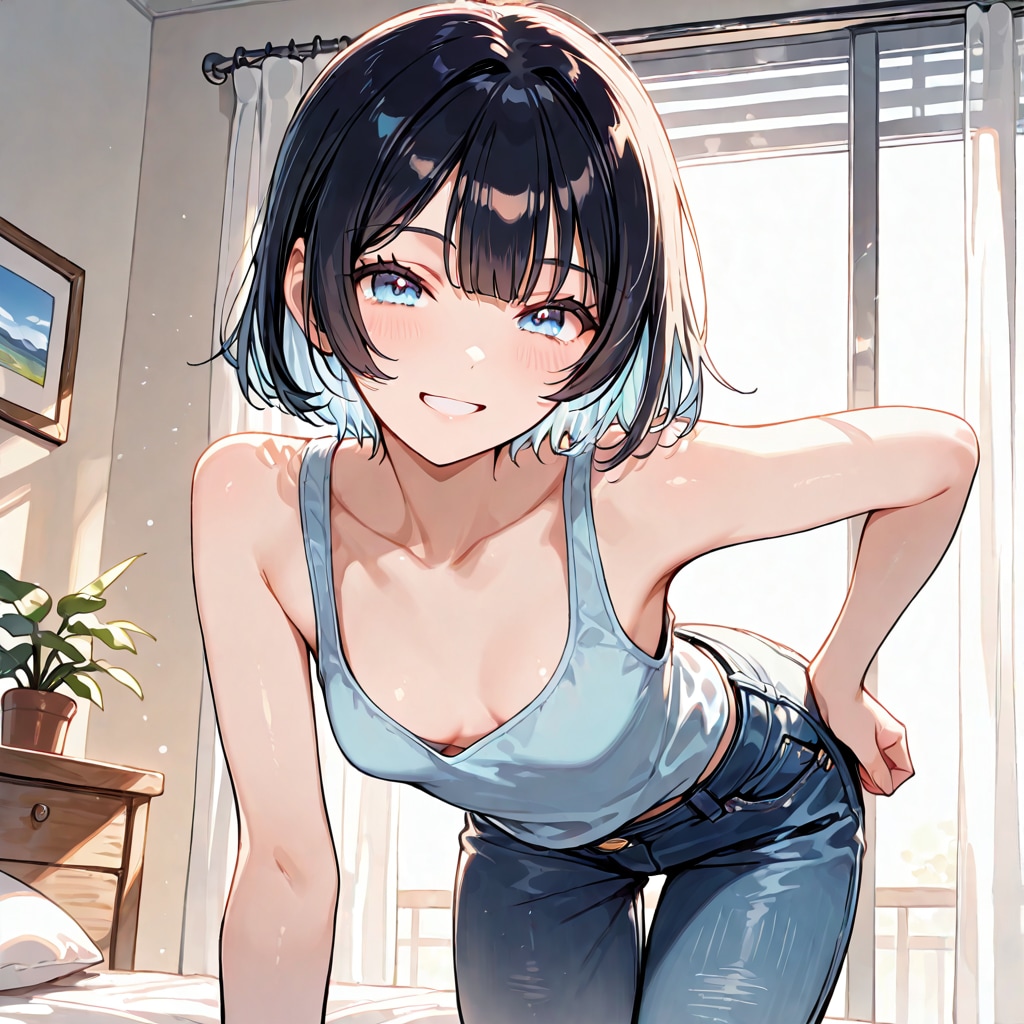 <全員>タンクトップvsキャミソール