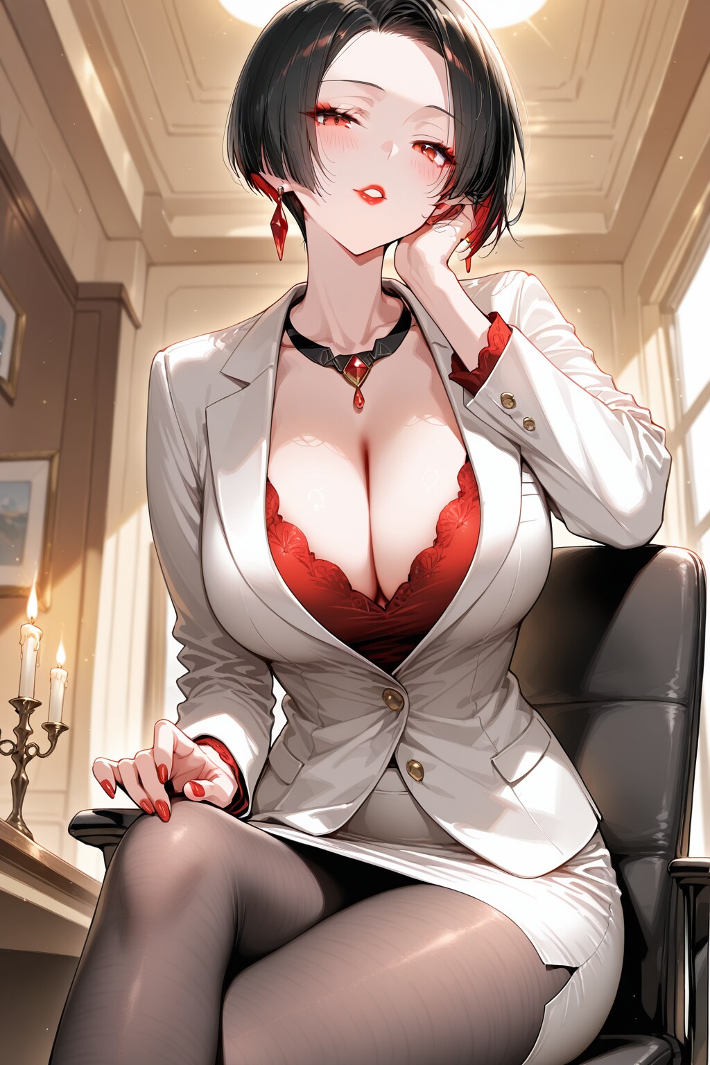 どこ見てるのかしら？
