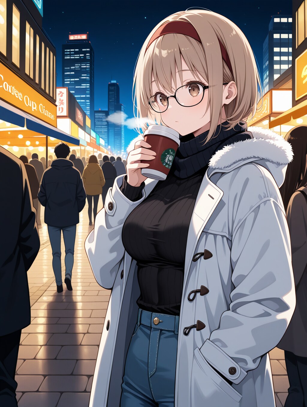 街を歩く智美 | の人気AIイラスト・グラビア