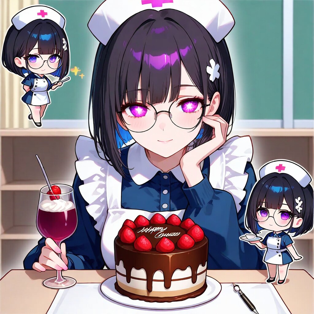 ナース喫茶で誕生日