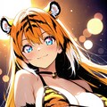 虎の獣人のビキニ姿 5枚目