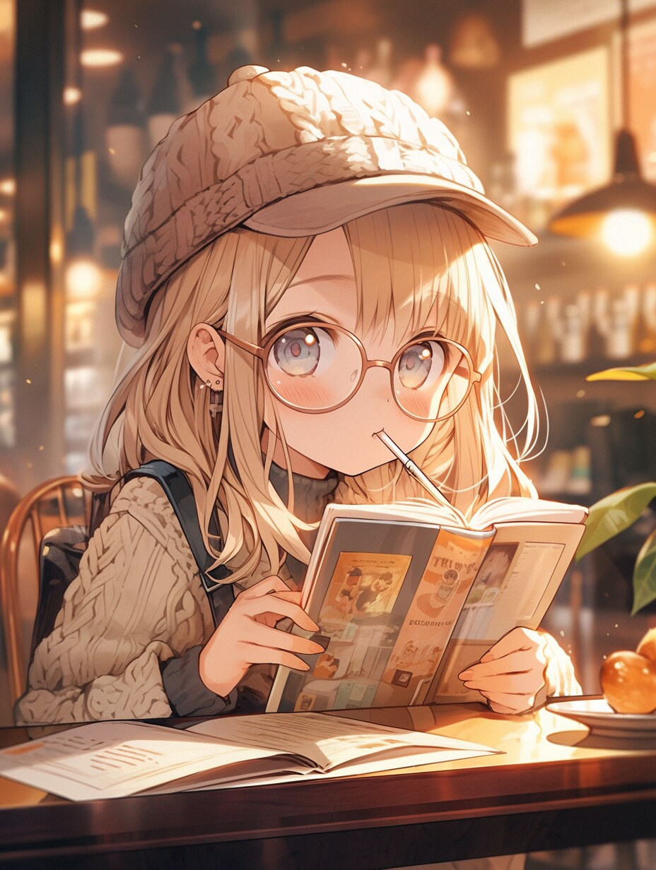 カフェで読書2
