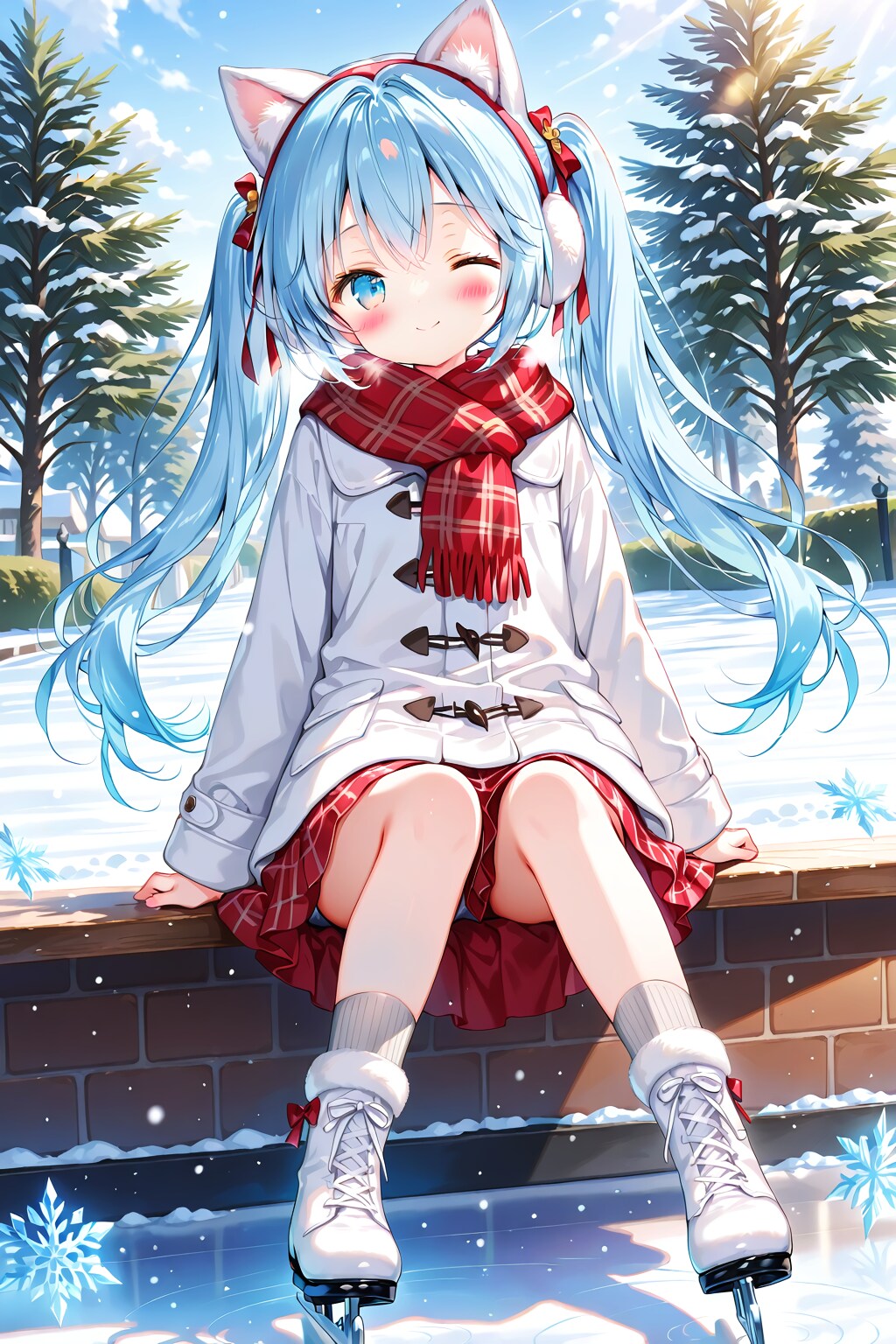 氷上のブルーキャンディ | の人気AIイラスト・グラビア