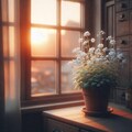 白い勿忘草 。 　　　　　　彼女が育てた白い勿忘草だけが、今も僕の部屋にある。 5枚目