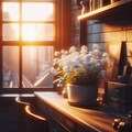白い勿忘草 。 　　　　　　彼女が育てた白い勿忘草だけが、今も僕の部屋にある。 10枚目