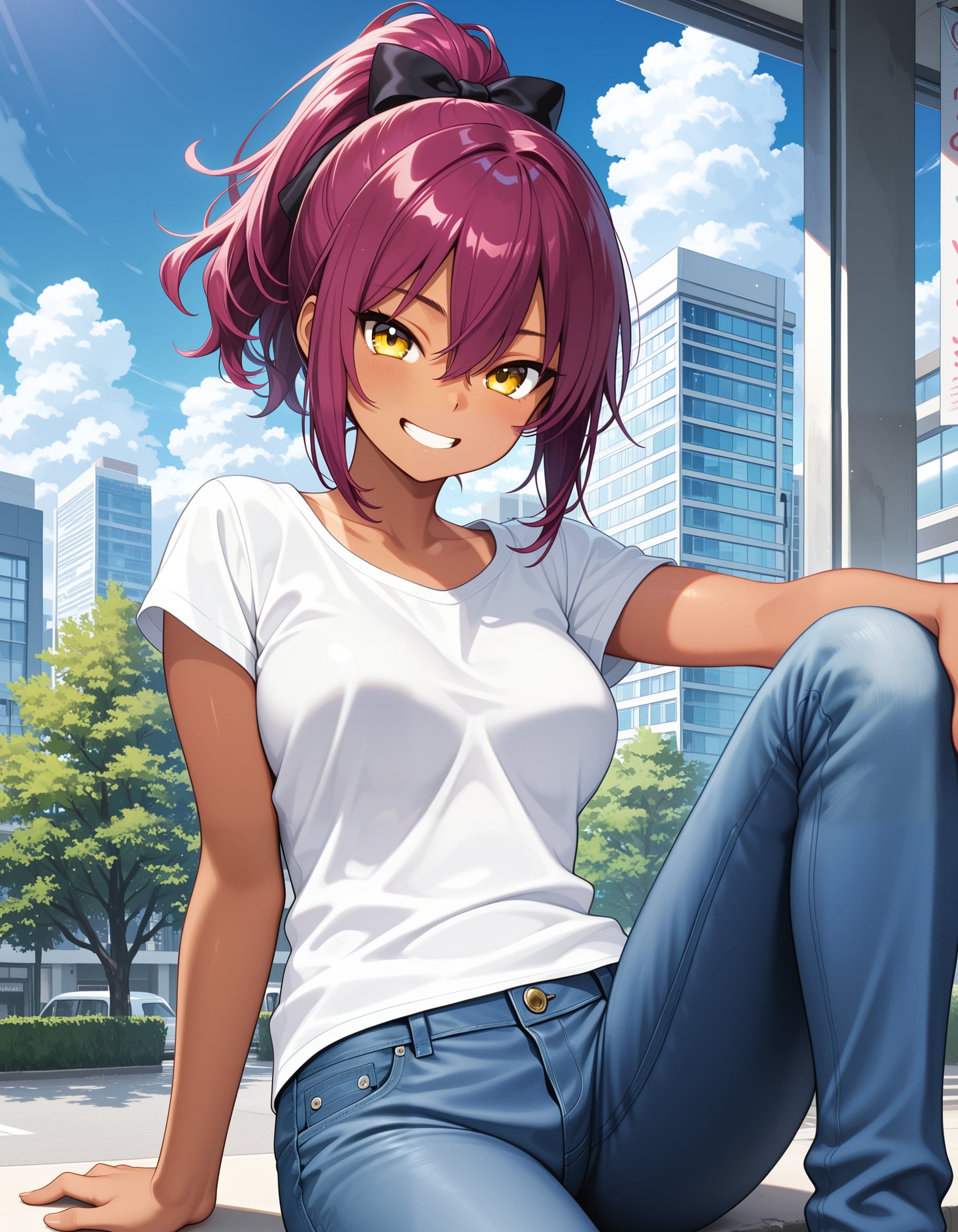 ジーンズの渚沙ちゃん