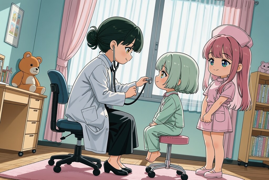お胸の音、聞かせてね♪