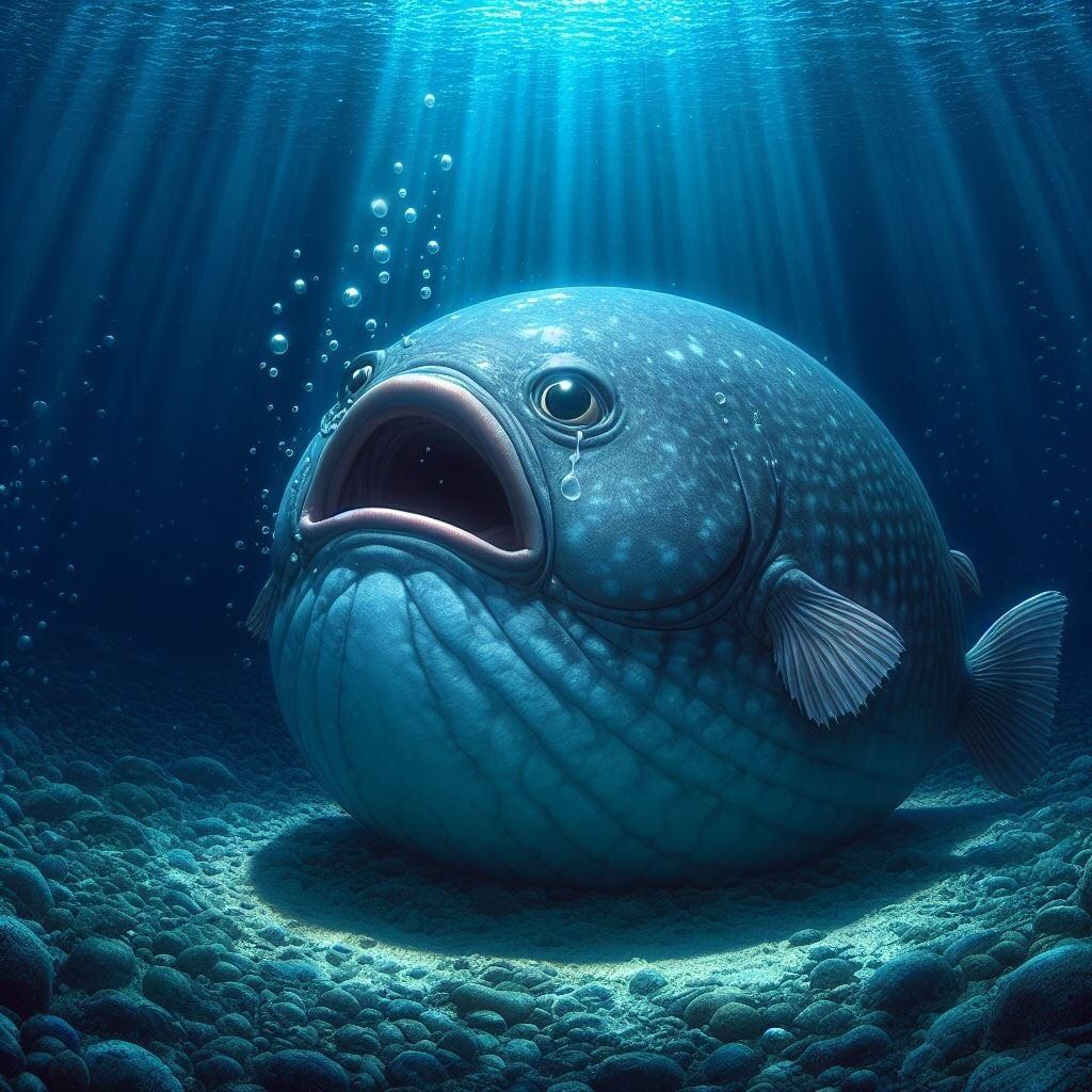 【謎画像】太りすぎてもう動けない魚