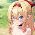 エルフちゃんと露出 2枚目