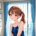 スク水サイドポニー女子　医務室で手コキ 2枚目