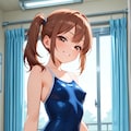スク水サイドポニー女子　医務室で手コキ 8枚目