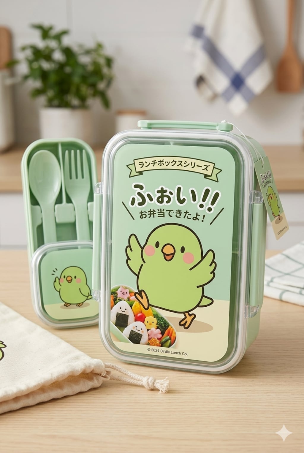 喋るインコのランチボックス