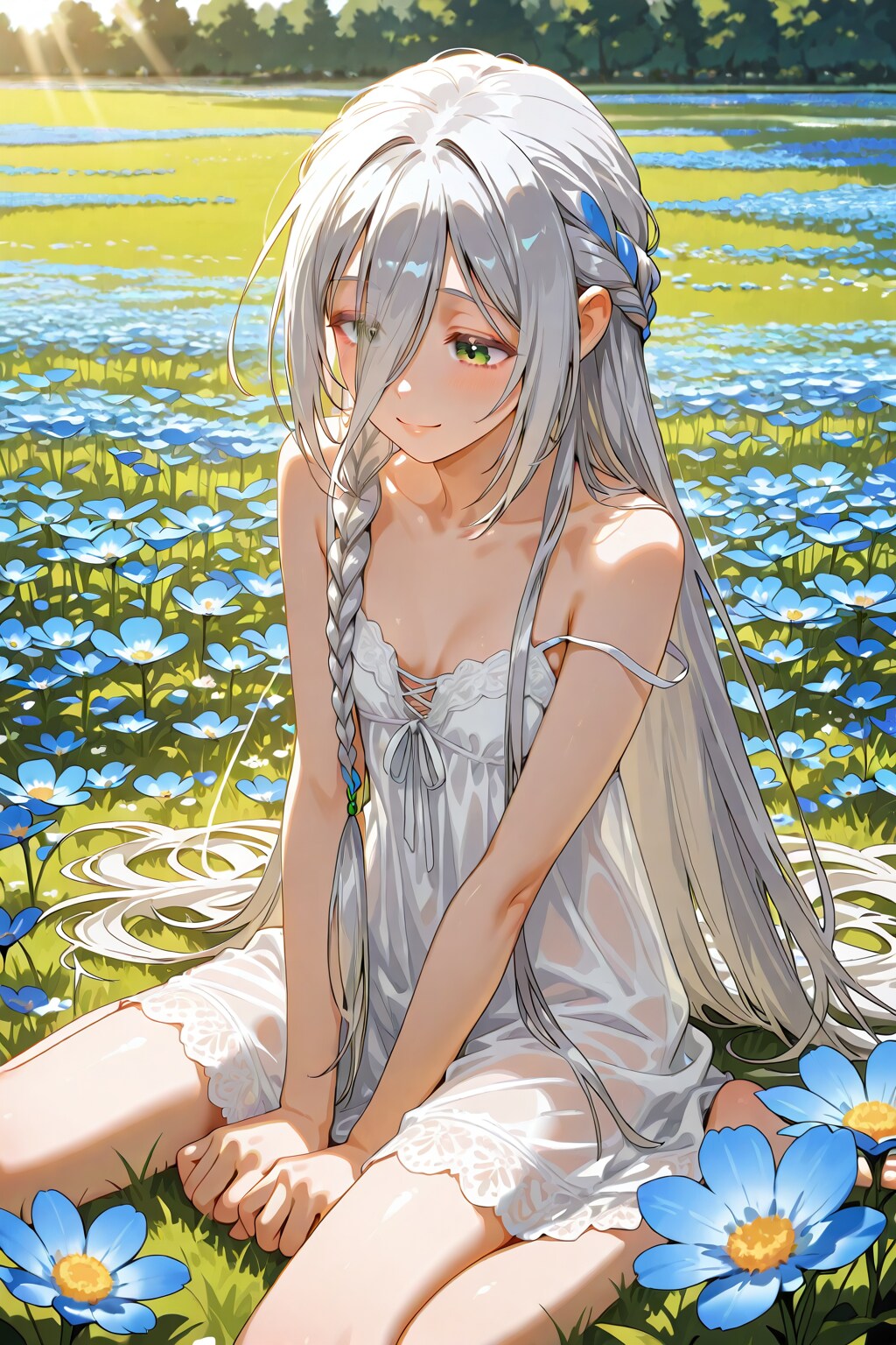 三つ編みも、いいかなぁ？