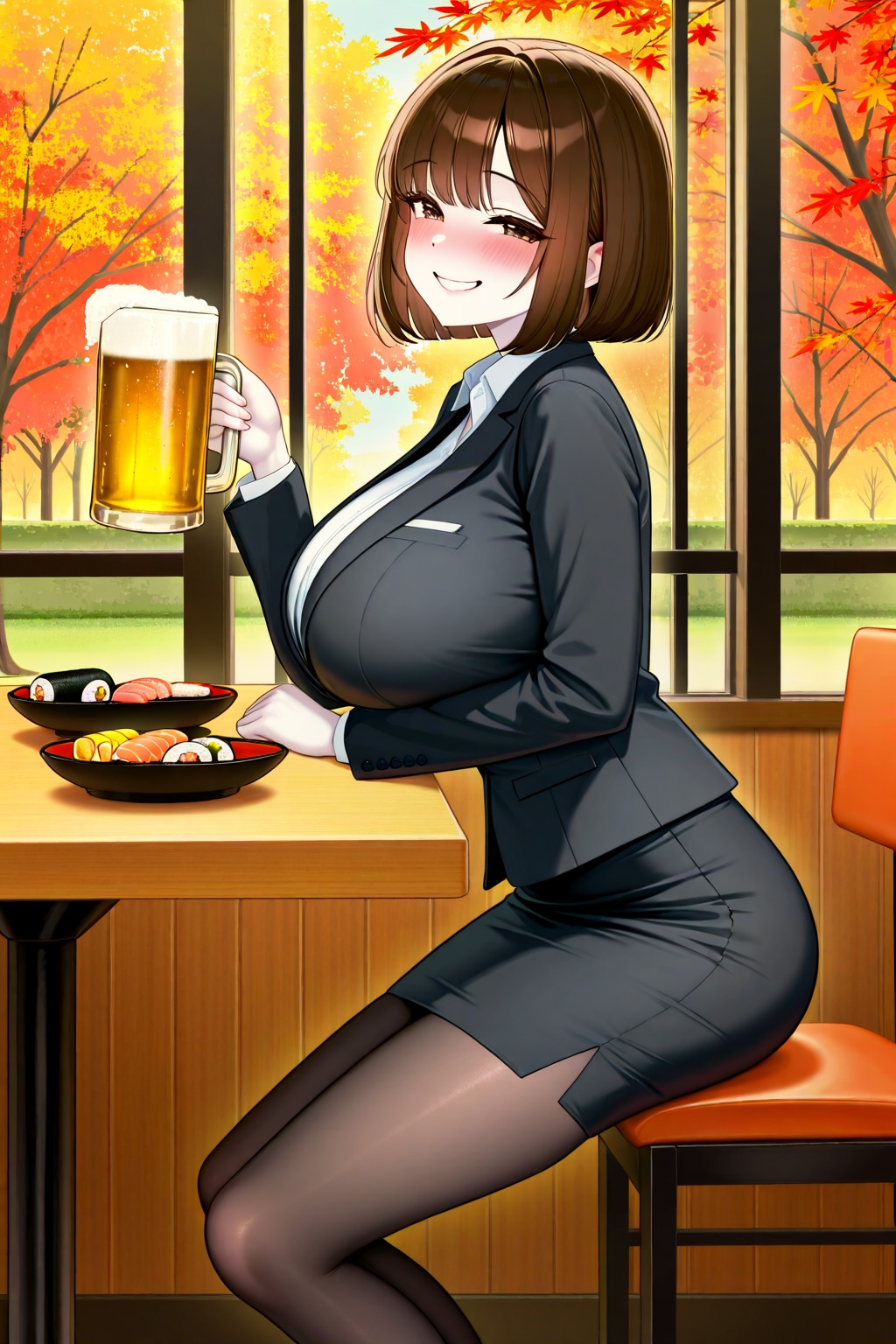 アキちゃんと秋の寿司パーティー