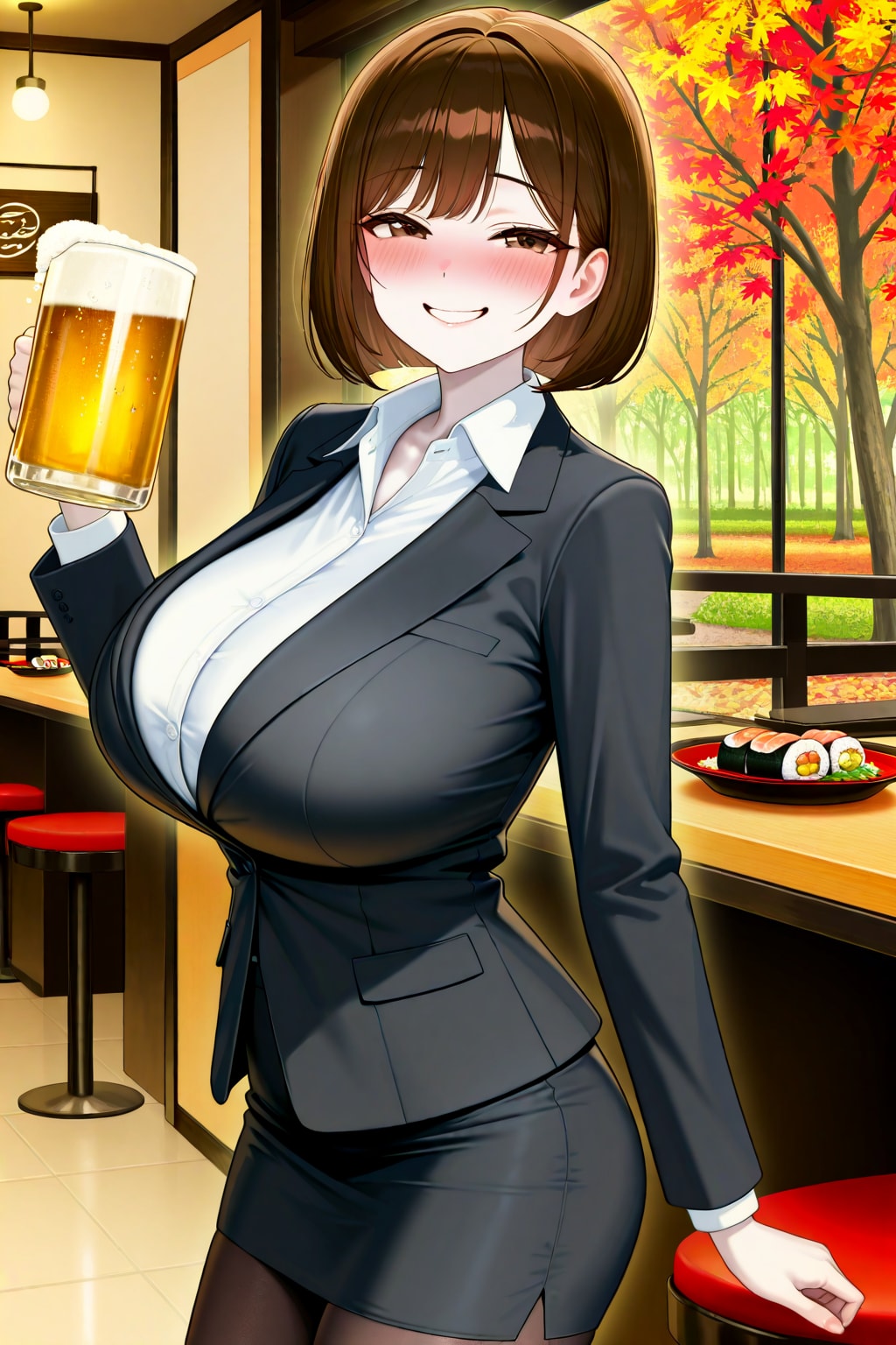 アキちゃんと秋の寿司パーティー