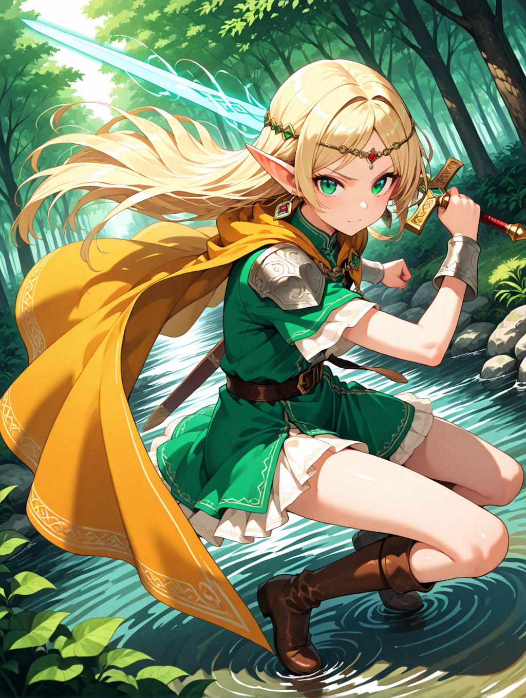 エルフ３の戦闘