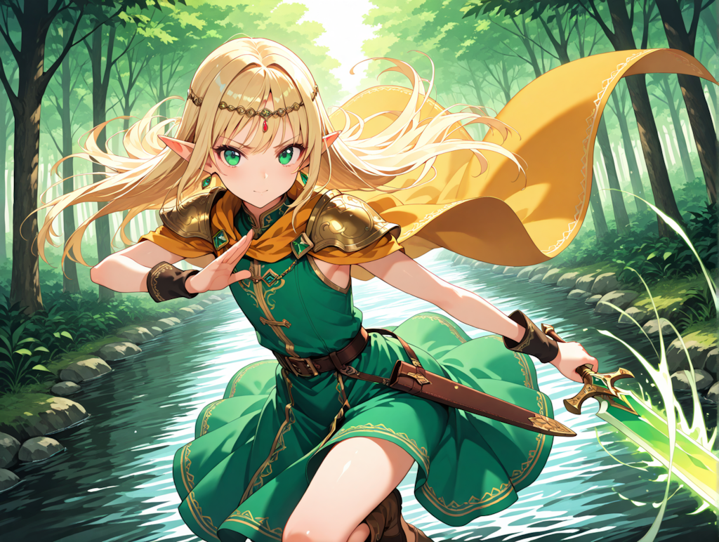 エルフ３の戦闘