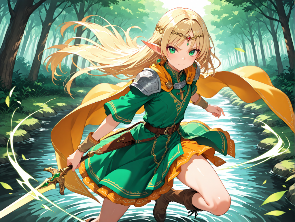 エルフ３の戦闘