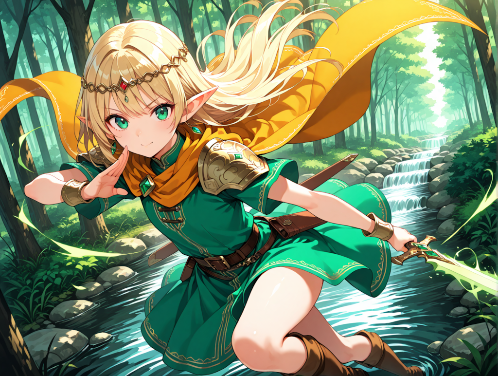 エルフ３の戦闘