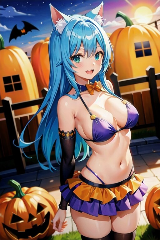 私、今夜は水着になっちゃいます👙🎃🦇🕸