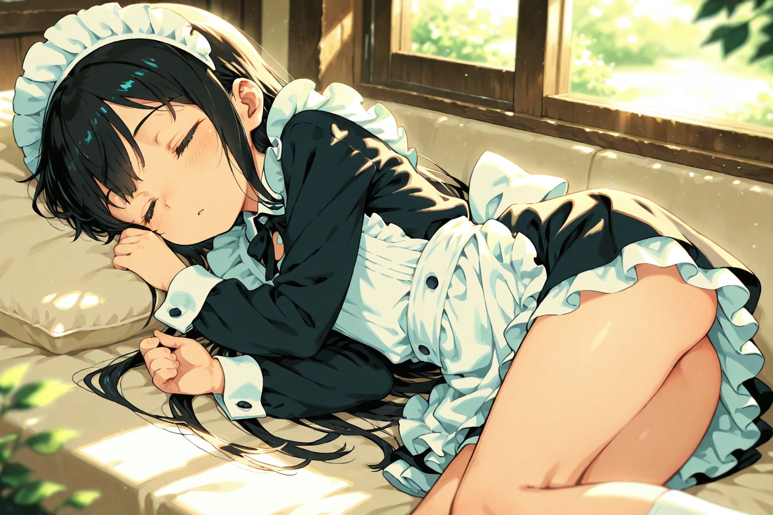 春眠メイド | の人気AIイラスト・グラビア