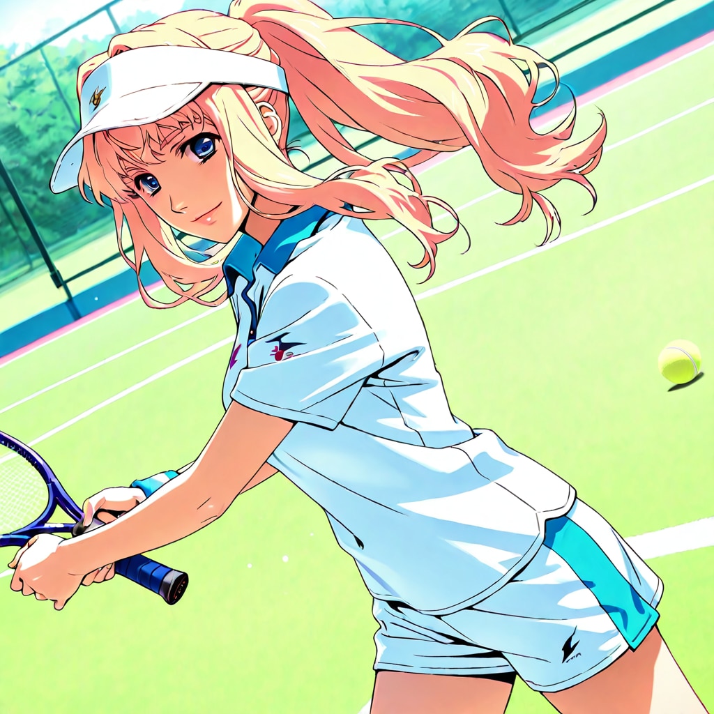 シェリル・ノーム　テニス中