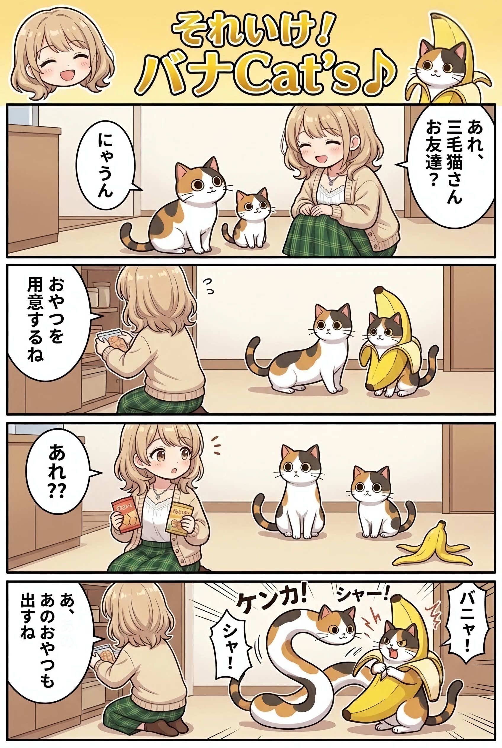 【パロディ】それいけ！バナCat's♪