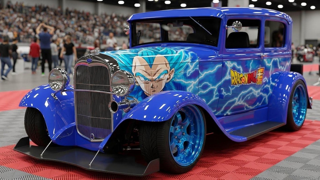フォードセダンドラゴンボール痛車